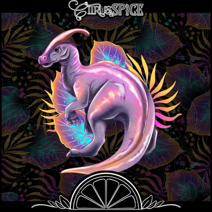 Adult Parasaurolophus Seamless/PNG