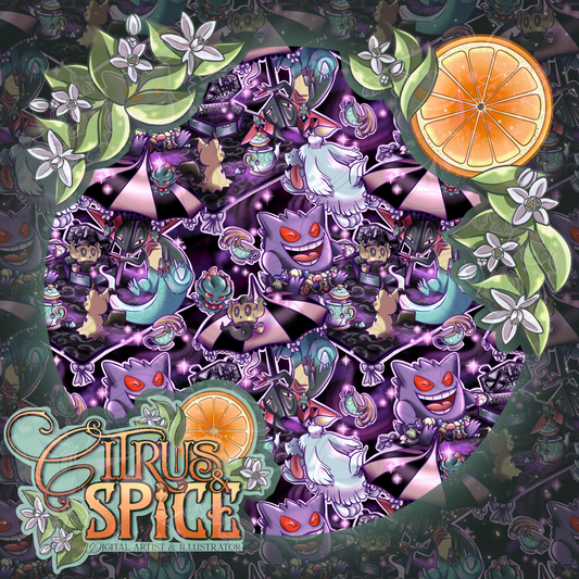 Poke Adventure: Ghosty Picnic Seamless