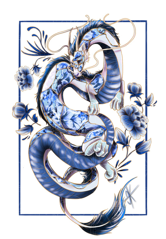 Kintsugi Water Dragon PRINT