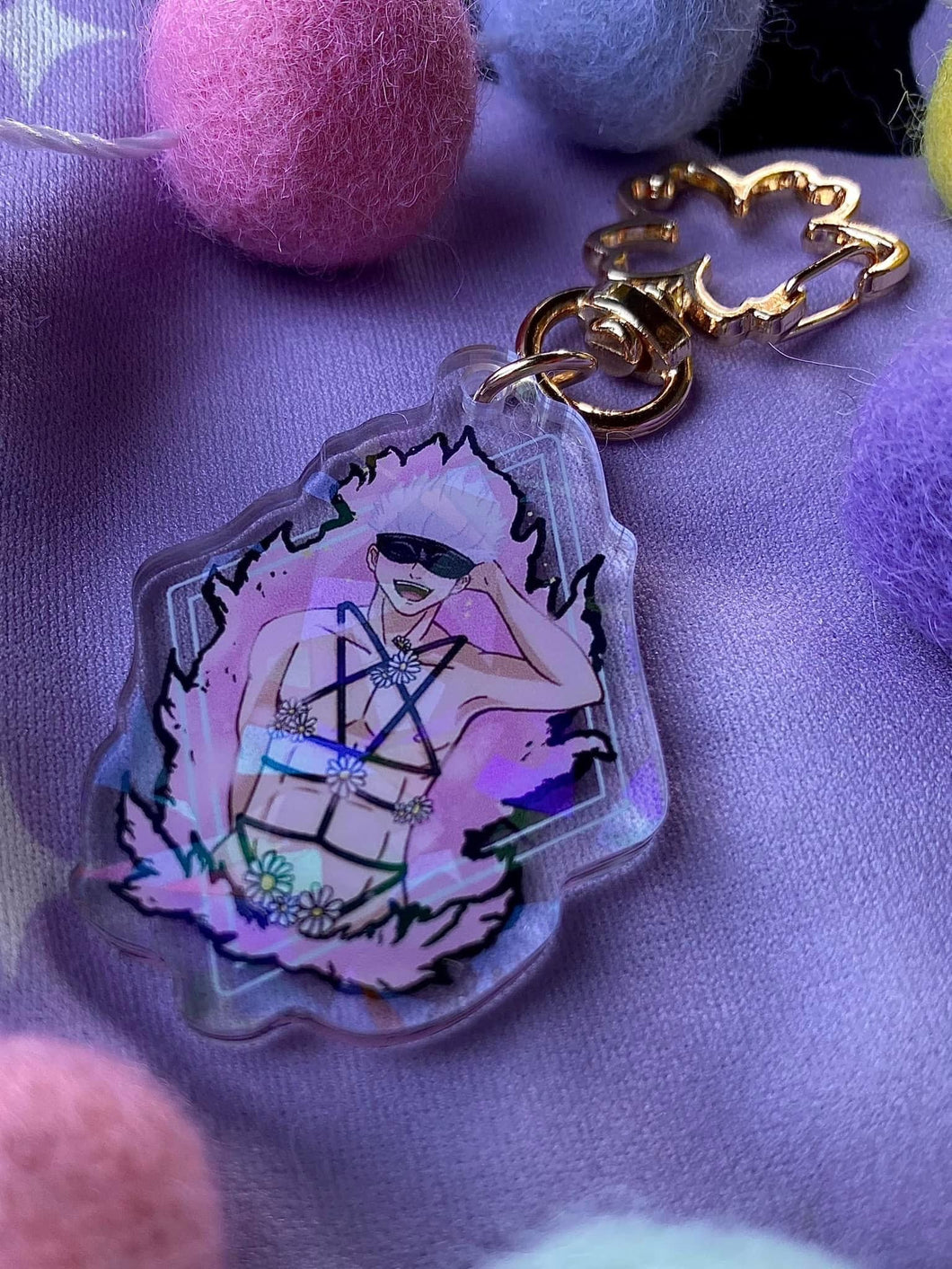 Gojo Senpai Holo Keychain PREORDER