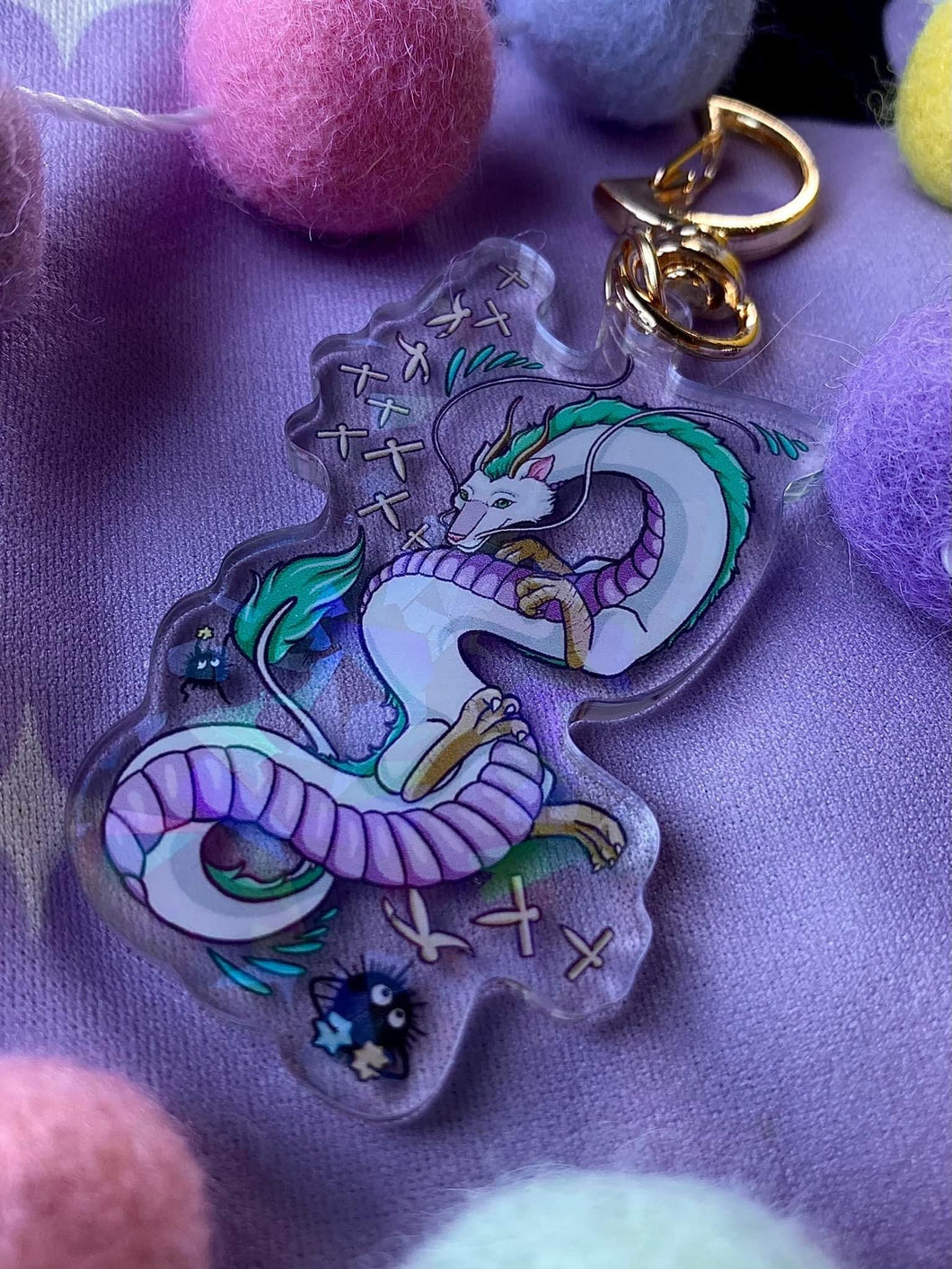 River Dragon Holo Keychain PREORDER